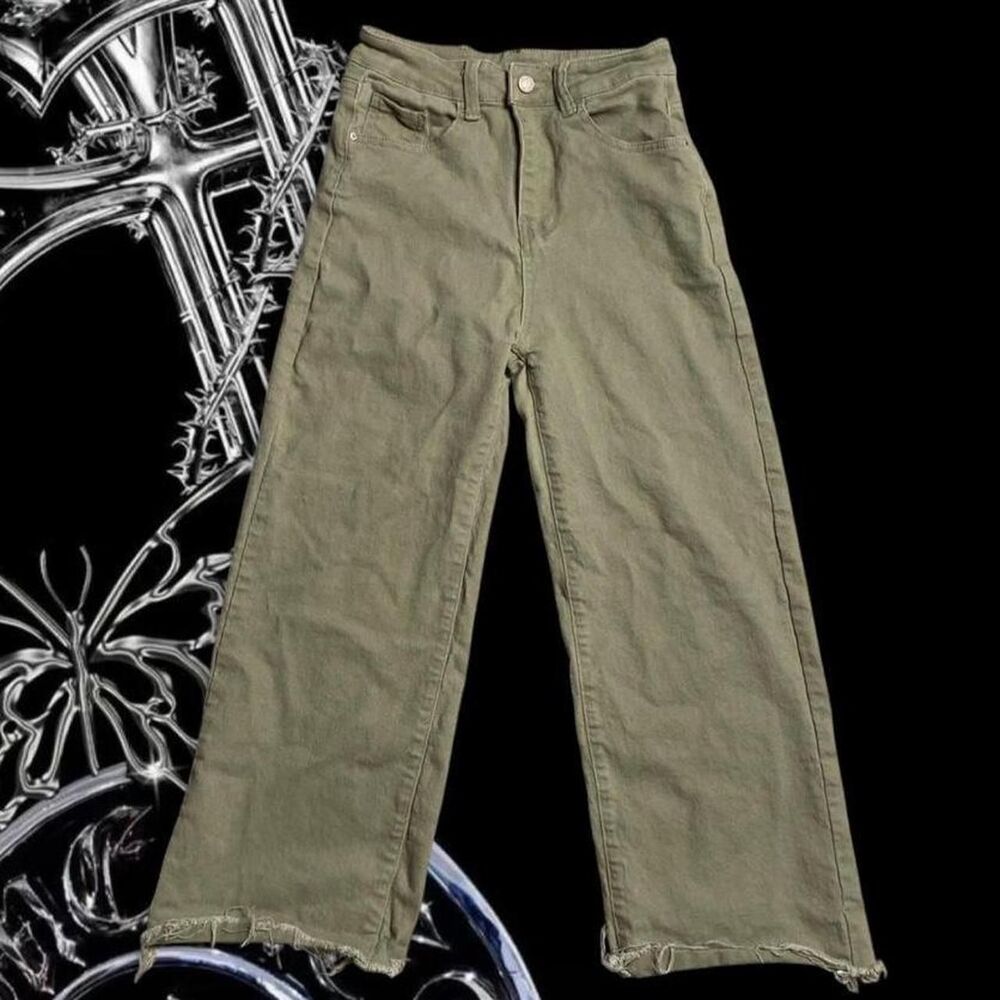 Unbranded Women's Green and Khaki Jeans
